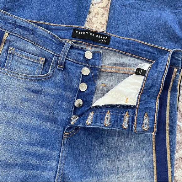 Veronica Beard Carolyn Tuxedo Stripe 10” Baby Boot Jeans - Picture 7 of 13